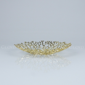 Ваза Cloyd MALACCA Vase / Ø22 см - золото (арт.50162)