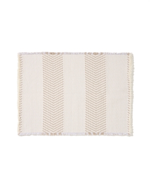 Коврик для ванной Bina из 100% хлопкового жаккарда цвета экрю 50 x 70 см