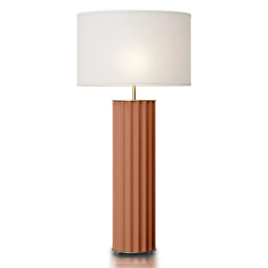 Настольная лампа Onica латунный металл, терракотовая керамика, абажур 801011/41