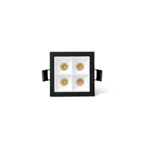 Встраиваемый светильник TROOP 4x2W черно-белый 15є 3000K CRI90