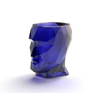 Кашпо Adan Nano Glossy сапфировое