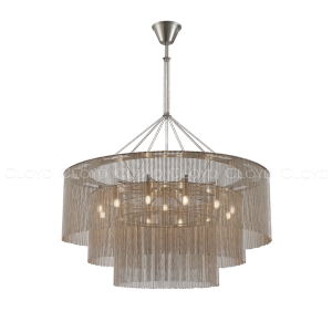 Люстра Cloyd ONASSIS C12 / Ø80 см - никель сатин (арт.11358)