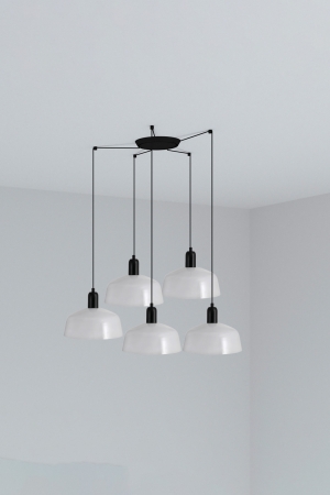 Подвесной светильник Tatawin M 5L белого цвета