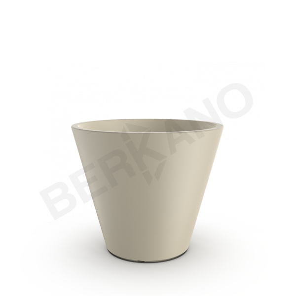 Кашпо Cone 50 бежевого цвета