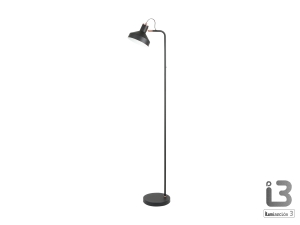 Irias Торшер 1L черный-медный