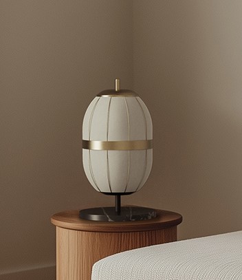 Настольная лампа Pull Matt black/Aged gold от интернет-магазина IDODOM.RU