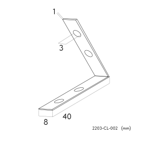 2203-CL-002, коннектор, L40xW40xH8
