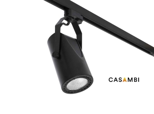 Трековый светильник mini Sigma черный LED PEARL WHITE 27,5W 3100K 56є C