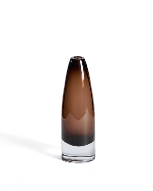 Ваза из коричневого стекла Toli 22,5 см