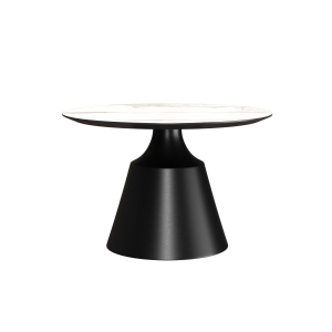 Журнальный стол Lucas 60, керамика матовая, белая