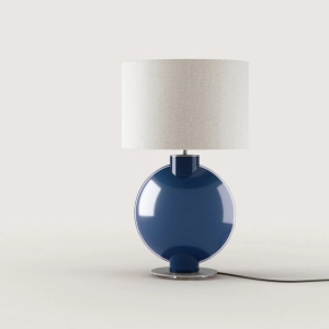 Настольная лампа Tilla никель/Saphire белый абажур 801011/41