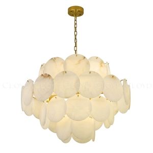 Люстра Cloyd BOSFOR-C C20 / выс. 55 см - алебастр - латунь (арт.12356)