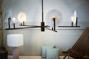 Люстра Erto 5L с алебастровыми дисками 1096/25 от интернет-магазина IDODOM.RU