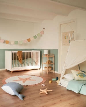 Talia Круглый ковер 100% хлопок с  оранжевой морской звездой