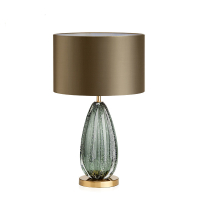 Настольная лампа Cloyd CEREUS T1 / олив. - выс. 58 см - зелен. стекло (арт.30093)