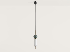 Подвес Anet золотой - зеленый мрамор