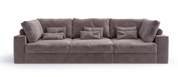 Диван Элизиум прямой трехместный - Эконом микровелюр