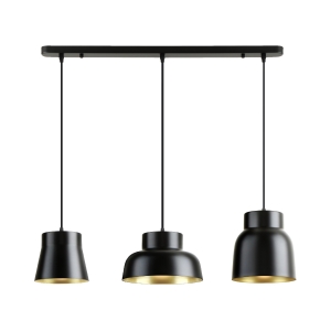 Vulcano Люстра 3L черный/золотистый