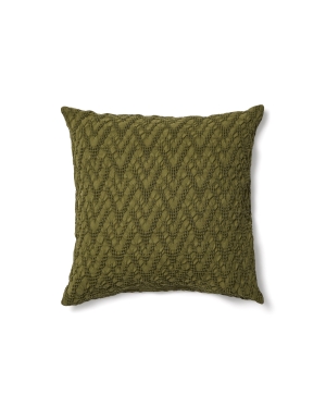 Чехол для подушки Evone 100% хлопок с вафельной текстурой зеленый 50 x 50 см