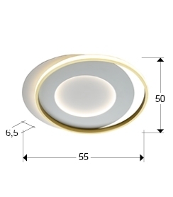 Потолочный светильник Limbos бело-золотой от интернет-магазина IDODOM.RU