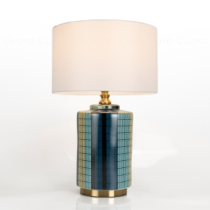 Настольная лампа Cloyd NOLENS T1 / выс. 63 см - керамика - латунь (арт.30141)