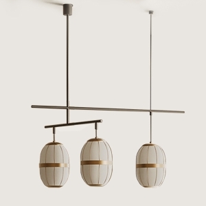 Подвесной светильник Pull C1249/3 Matt black/Aged gold