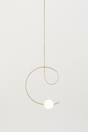 Подвесной светильник Loop LOO_4125S с поверхностным навесом золотой