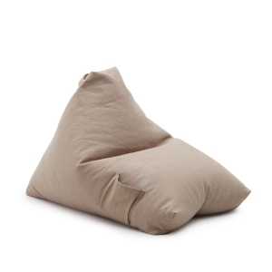 Calu Бежевый пуф из 100 % хлопка