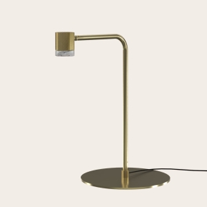 Настольная лампа Tea золотой металл/белый мрамор