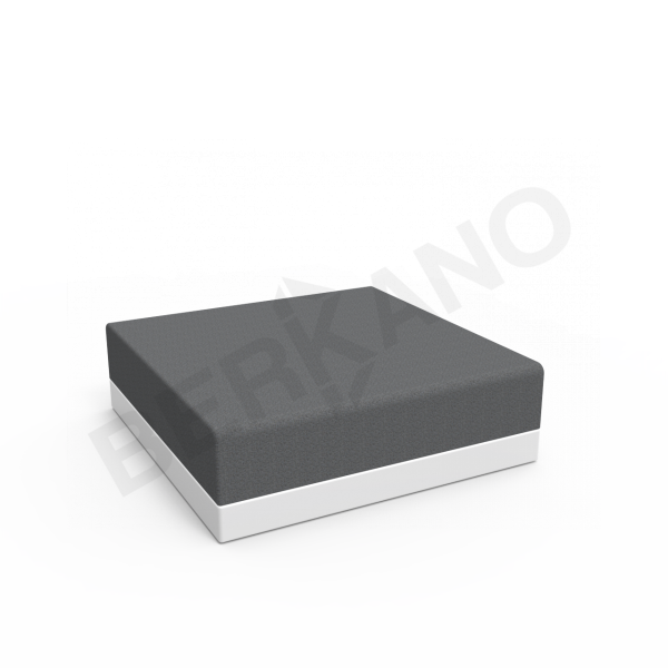 Пуф Quarter modular с подушками Snow White, Dark grey