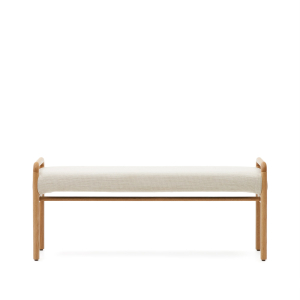 Скамейка Macaret со съемным чехлом из массива дуба с натуральной отделкой 120 см