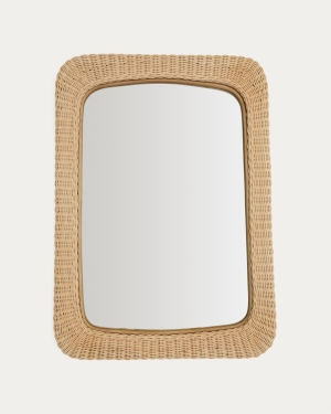 Зеркало из ротанга Zilna 58 x 79 см