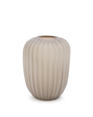 Ваза из стекла Lumia  бежевого цвета 38см