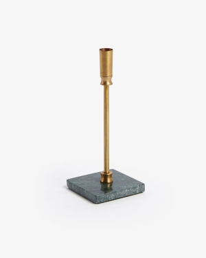 Подсвечник Llaksa мраморный латунный