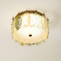 Потолочный светильник Cloyd SENEGAL-C FM1 / ø38 см - с золот. листьями (арт.11174)