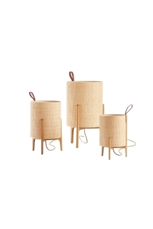 Настольная лампа Greta Ø 20 натуральный дуб/saguran