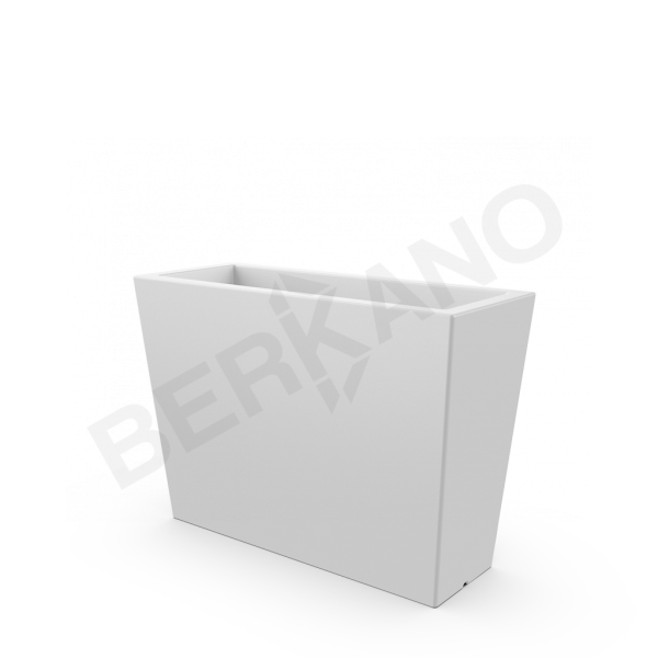 Кашпо Trapezio 70H DB белого цвета