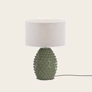 Настольная лампа Cactus NAC135/1 хромированный металл с белым абажуром 801011/31