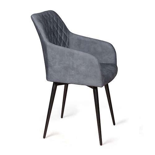 Стул Robert поворотный 90 градусов, функция возврата, антишум, замша apache темно серый от интернет-магазина IDODOM.RU