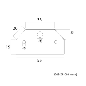 2203-ZP-001, заглушка, L55xW33