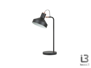 Irias Настольная лампа 1L черный-медный