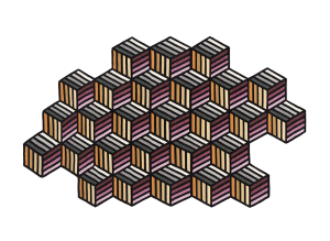 Ковер Parquet Hexagon Orange 188x305