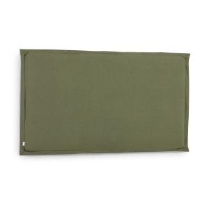 Изголовье из льняной ткани зеленого цвета Tanit со съемным чехлом 206 x 106 см