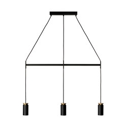 Люстра Triana Triple Accessories 81 см черный/золотой