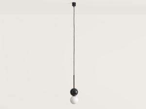 Подвесной светильник Dalt черный металл - черный мрамор