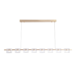 4248-8P, подвесная люстра, L1430xW70xH1300/1500, 8xLEDx5.25W, 960LM, 4000K, included