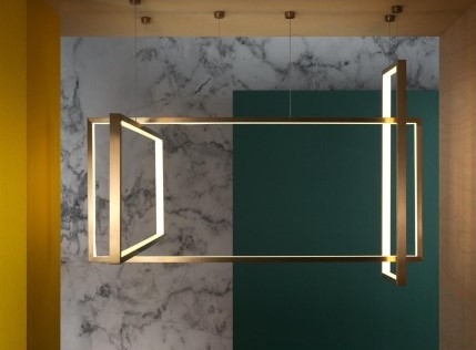 Подвесной светильник Frame 120x50 cm бронзовый от интернет-магазина IDODOM.RU