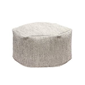 Almadraba Пуф серого цвета 100% ПЭТ 60 x 50 см