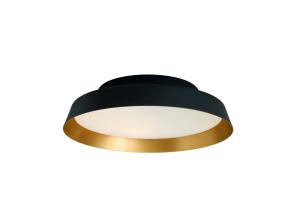 Плафон Boop! цвет Черный/Золотой IP55
