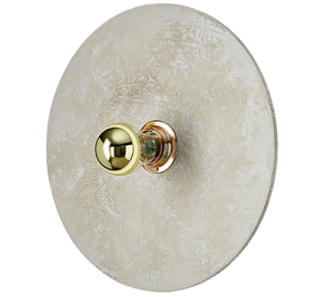 Бра Kassy 30 см керамика + цоколь 5 см золотой металл